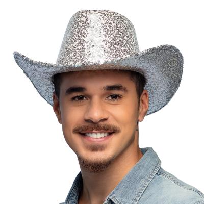 Cowboy Hoed Rodeo Party Zilver