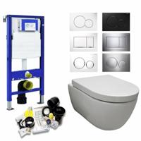 Geberit Up320 Toiletset 08 Aqua Royal Easyflush Rimfree 48 cm Compact Met Sigma Drukplaat
