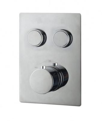 Wiesbaden Caral KLIK afbouwdeel inbouwthermostaat 2 weg chroom Wiesbaden Caral KLIK afbouwdeel inbouwthermostaat 2 weg chroom