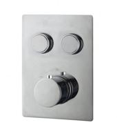 Wiesbaden Caral KLIK afbouwdeel inbouwthermostaat 2 weg chroom