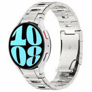 Titanium band met aansluitknop - Zilver - Samsung Galaxy Watch 6 Classic - 47mm & 43mm - thumbnail