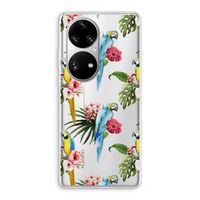Kleurrijke papegaaien: Huawei P50 Pro Transparant Hoesje
