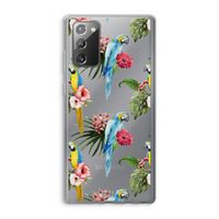 Kleurrijke papegaaien: Samsung Galaxy Note 20 / Note 20 5G Transparant Hoesje