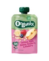Organix Knijpfruit havermout, appel, banaan, framboos 10+M