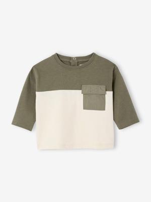 T-shirt baby lange mouwen kaki