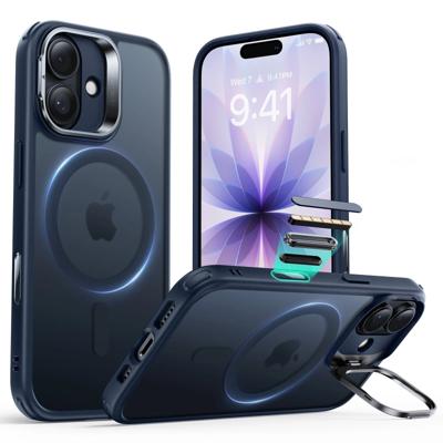 iPhone 17 Classic Hybrid Magnetic Case (Camera Control, Stash Stand) - Frosted Blue iPhone 17 Classic Hybrid Magnetic Case (Camera Control, Stash Stand) - Frosted Blue