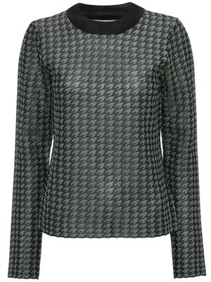 JW Anderson t-shirt à carreaux - Noir