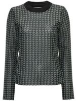 JW Anderson t-shirt à carreaux - Noir
