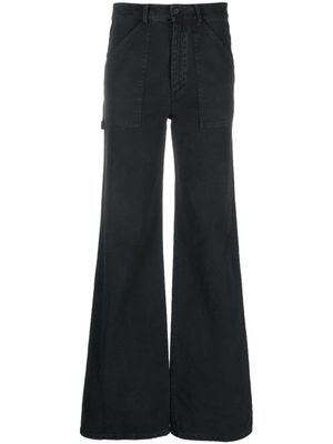 Nili Lotan pantalon ample à taille mi-haute - Noir