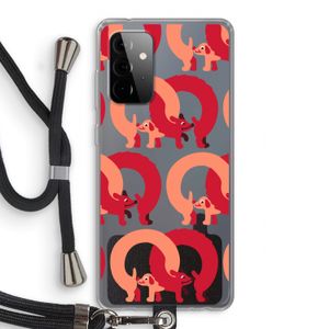 Dogs: Samsung Galaxy A72 5G Transparant Hoesje met koord