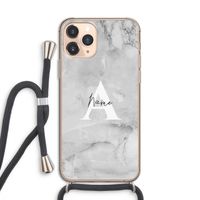 Ivory Marble: iPhone 11 Pro Transparant Hoesje met koord Ivory Marble: iPhone 11 Pro Transparant Hoesje met koord