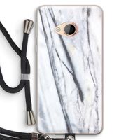 Gestreepte marmer: HTC U Play Transparant Hoesje met koord
