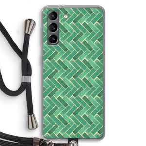 Moroccan tiles 2: Samsung Galaxy S21 Transparant Hoesje met koord