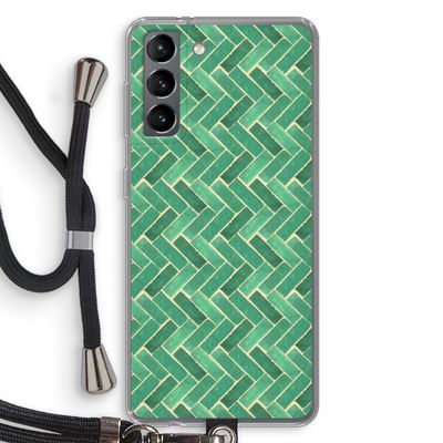 Moroccan tiles 2: Samsung Galaxy S21 Transparant Hoesje met koord