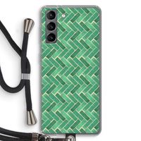 Moroccan tiles 2: Samsung Galaxy S21 Transparant Hoesje met koord