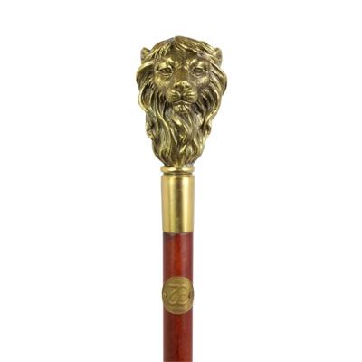 A BRONZE-HANDLED WALKING STICK