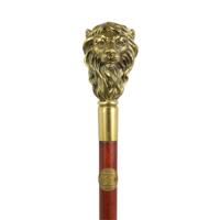 A BRONZE-HANDLED WALKING STICK
