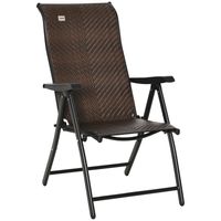 Deze Outsunny ligstoel is perfect om urenlang in de zon te relaxen. Gemaakt van cool PE rotan, met een gebogen rugleuning en brede armleuningen, kan