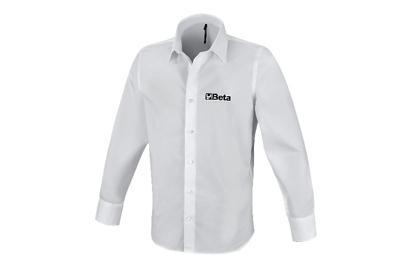 Beta 9510W S-Overhemd, Lange Mouwen, Wit - 095100101