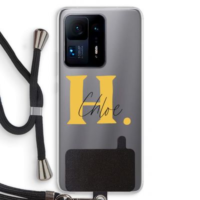 Amber Script: Xiaomi Mi Mix 4 Transparant Hoesje met koord