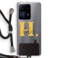 Amber Script: Xiaomi Mi Mix 4 Transparant Hoesje met koord