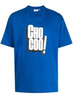 CHOCOOLATE t-shirt en coton à slogan imprimé - Bleu - thumbnail