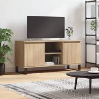 Tv-meubel 104x35x50 cm bewerkt hout sonoma eikenkleurig