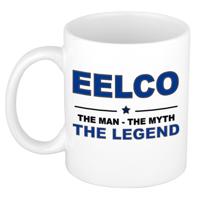 Eelco cadeau mok - man myth legend - naam koffiemok - 300 ml - collega - vaderdag