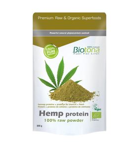 Hemp raw protein powder bio