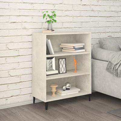 Dressoir 69,5x32,5x90 cm bewerkt hout betongrijs