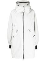 Herno logo-patch hooded jacket - Tons neutres - thumbnail