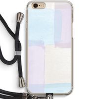 Square pastel: iPhone 6 / 6S Transparant Hoesje met koord