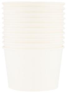 HEMA Papieren Bakjes 550ml Wit - 10 Stuks