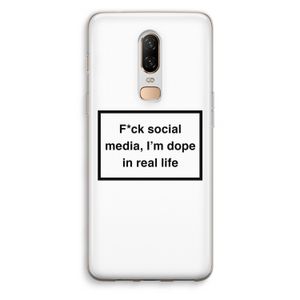 I'm dope: OnePlus 6 Transparant Hoesje