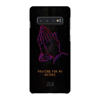 Praying For My Haters: Samsung Galaxy S10 4G Volledig Geprint Hoesje
