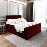 Opberg Boxspring Fluweel Fondi incl. voetbord