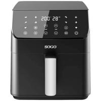 SOGO Human Technology FRE-SS-10890 Airfryer 6 l 1700 W Oververhittingsbeveiliging, Timerfunctie, Met display, Anti-aanbaklaag Zwart