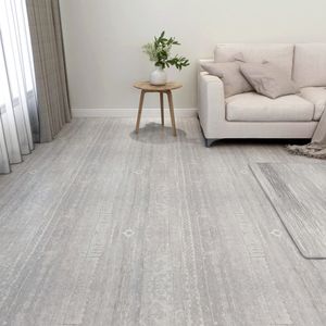 VidaXL Vloerplanken zelfklevend 55 st 5,11 m² pvc grijs