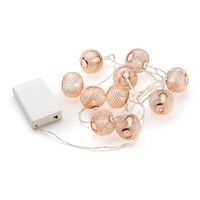 Konstsmide Light set copper metal balls Lichtdecoratie ketting Koper 10 lampen LED 0,6 W - thumbnail