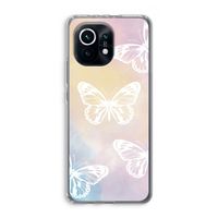 White butterfly: Xiaomi Mi 11 Transparant Hoesje