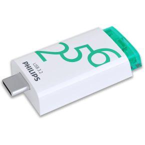 Philips USB 3.2 256GB Click Series Gen 1 USB-C USB flash drive USB Type-A 3.2 Gen 1 (3.1 Gen 1) Wit