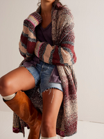 Striped Loose Boho Cardigan