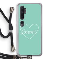 Forever heart pastel: Xiaomi Mi Note 10 Pro Transparant Hoesje met koord