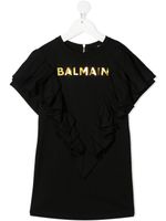 Balmain Kids t-shirt à logo imprimé - Noir - thumbnail