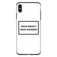 Alone: iPhone XS Max Tough Case