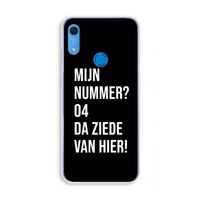 Da ziede van hier - Zwart: Huawei Y6s Transparant Hoesje