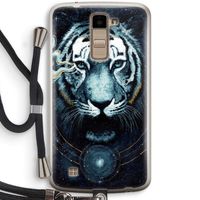Darkness Tiger: LG K10 (2016) Transparant Hoesje met koord