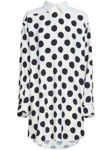 Marni robe-chemise à pois - Blanc