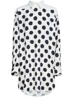 Marni robe-chemise à pois - Blanc