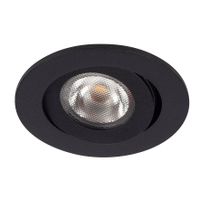 BR0042 LED-inbouwspot kantelbaar 2,2W 2700K IP44 Zwart